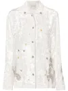 Forte Forte Crushed-velvet Embroidered Shirt