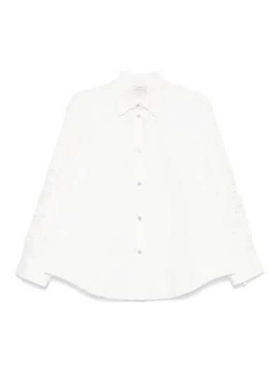 Forte Forte Embroidery Cotton Popline Shirt In White