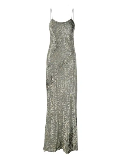 Forte Forte En Reve Fil-coup Slip Dress In Gray
