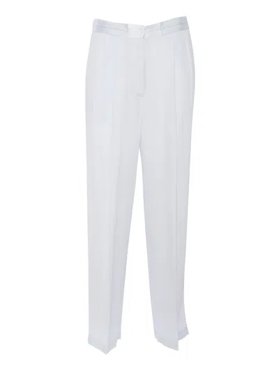 Forte Forte Envers Satin Baggy Pants In White