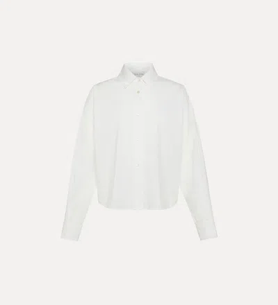 Forte Forte Essential Bci Cotton Poplin Boxy Sh In White