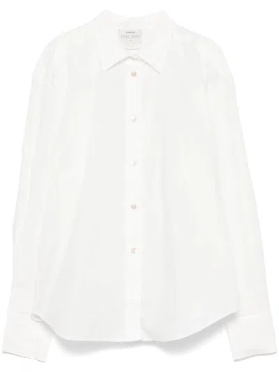 Forte Forte Essential Bci Cotton Poplin Shirt In White