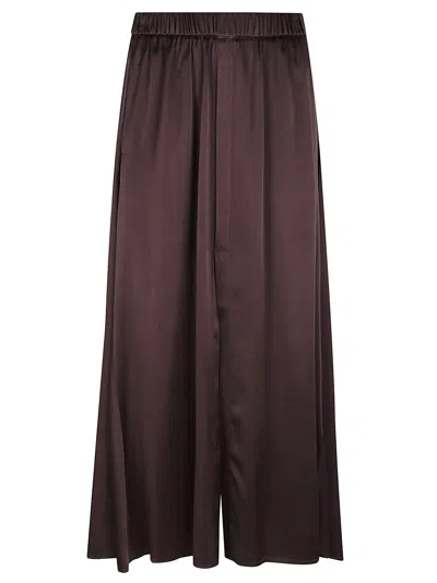Forte Forte Essential Silk Satin Elasticated Skirt In Brown