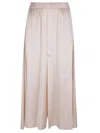 Forte Forte Silk Satin Midi Skirt With Elastic Waistband In Oyster