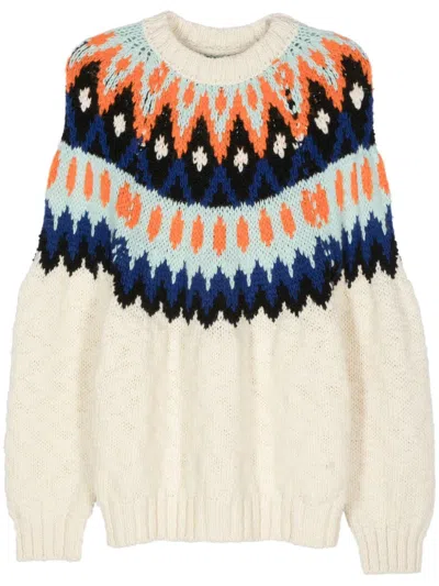 Forte Forte Fair Isle-motif Jumper In Neutrals