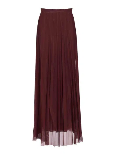 Forte Forte Pleated Skirt In Red