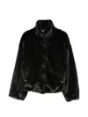 Forte Forte Chevron-pattern Jacket In Black