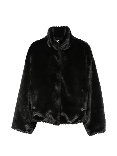 FORTE FORTE FORTE FORTE FAUX FUR BOMBER JACKET