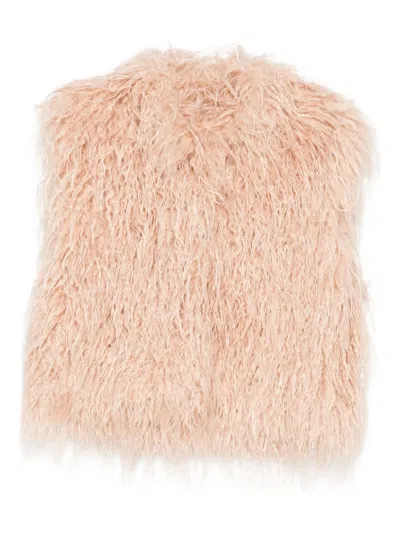 Forte Forte Faux-fur Jacket In Pink