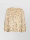 Forte Forte Faux Fur Mongolia Eco Jacket In Nude