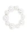 Forte Forte Beads Bracelet Elasticated Trim In Silver