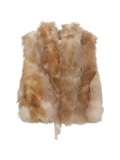 Forte Forte Faux-fur Gilet In Brown