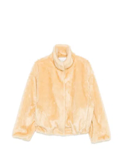Forte Forte Faux-fur Jacket In Orange