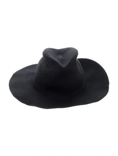 Pre-owned Forte Forte Fedora Hat In Black