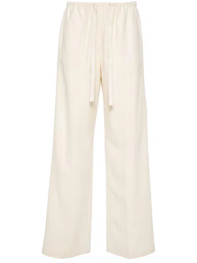 Forte Forte Felted Palazzo Pants In Neutrals