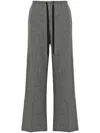 Forte Forte Felted Straight-leg Trousers In Grey