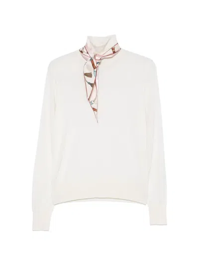 Forte Forte Fine-knit Roll-neck Sweater In 뉴트럴