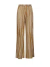 Forte Forte Wide Leg Metallic Finish Trousers