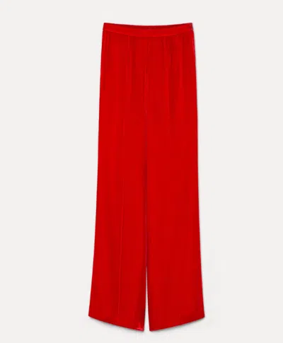 Forte Forte Flared Trouser In Red