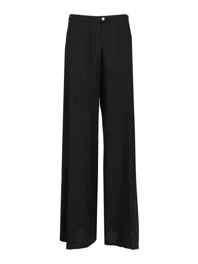 Forte Forte Flared Trousers In Black