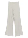 Forte Forte Flared Trousers In Gray