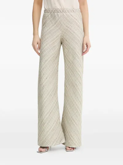 Forte Forte Flared Trousers In Neutral