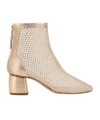 Forte Forte Strass Mesh Ankle Boots In Nude