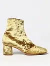 Forte Forte Chic Stretch Velvet Boots In Gold