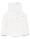 FORTE FORTE FLORAL-APPLIQUÉ BLOUSE
