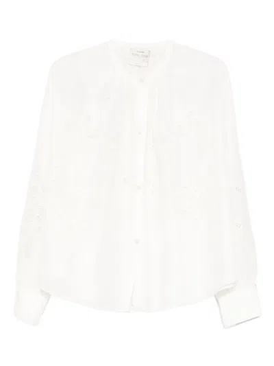 Forte Forte Floral-embroidered Blouse In White