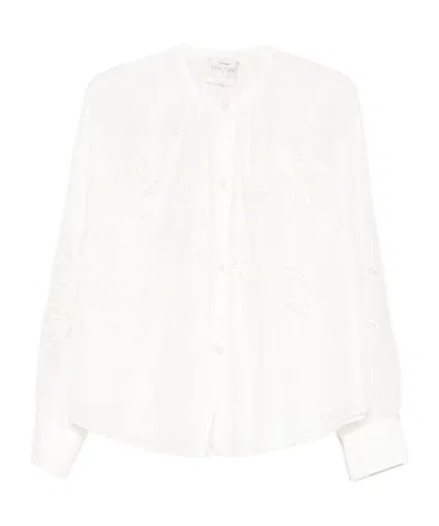 Forte Forte Floral-embroidered Blouse In White