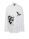 Forte Forte Floral Embroidered Cotton Shirt With Relaxed Fit