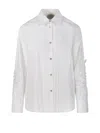 Forte Forte Floral Embroidered Cotton Shirt With Tailored Fit