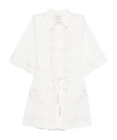 Forte Forte Floral Embroidered Dress In White