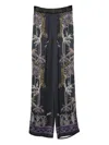 Forte Forte Floral-embroidered Trousers In Blue