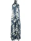 Shop Forte Forte Floral Halter Neck Maxi Dress