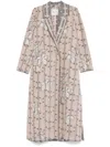 Forte Forte Floral-jacquard Coat In Pink