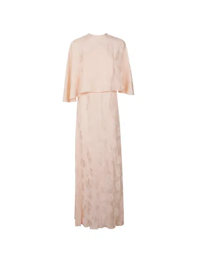 Forte Forte Floral-jacquard Maxi Dress In Pink