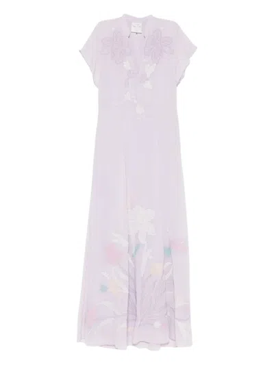 Forte Forte Floral Maxi Dress In Neutral