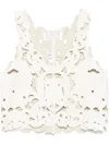 Forte Forte Floral-motif Top In Neutrals