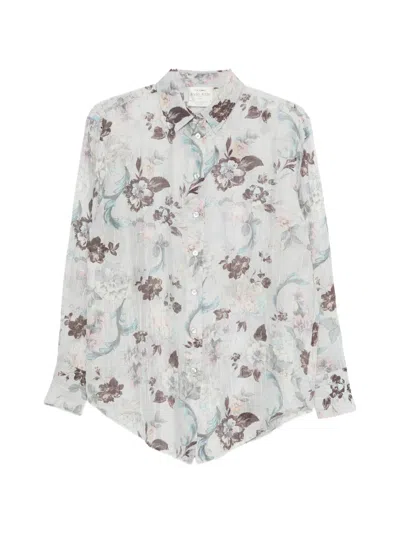 Forte Forte Floral-pattern Long-sleeve Shirt In Multi