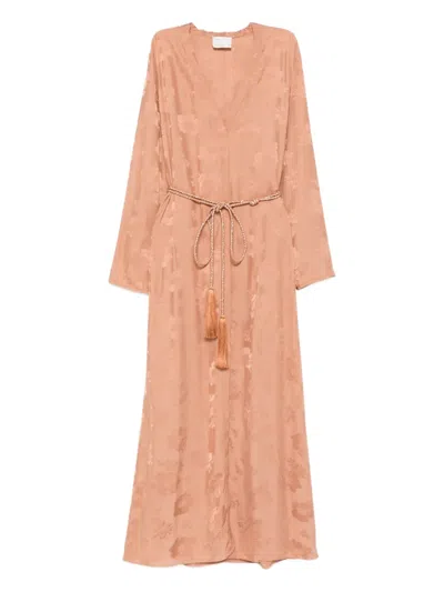 Forte Forte Floral-pattern Maxi Dress In Pink