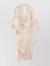 Forte Forte Floral Pattern Sheer Long Sleeve Vest