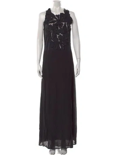 Pre-owned Forte Forte Floral Print Long Dress In Multi