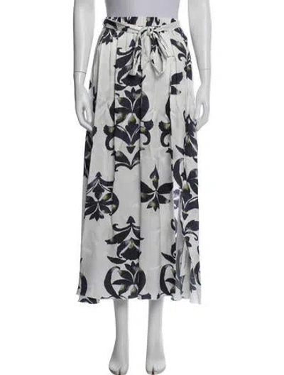 Pre-owned Forte Forte Floral Print Long Skirt In Multi