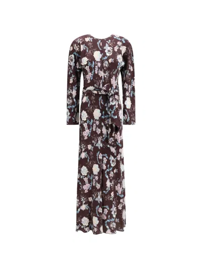 Forte Forte Floral-print Maxi Dress In Animal Print