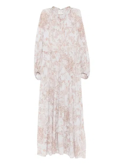Forte Forte Floral-print Maxi Dress In White