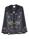 Forte Forte Floral-print Shirt In Black
