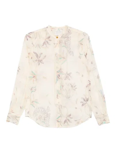 Forte Forte Floral-print Shirt In Neutral