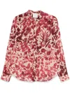Forte Forte Floral-print Shirt In Red